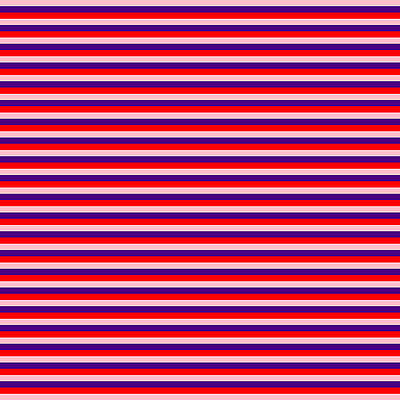 [ Thumbnail: Pink, Indigo, and Red Colored Lined/Striped Pattern Shower Curtain ]