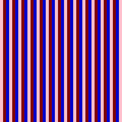[ Thumbnail: Pink, Maroon, and Blue Colored Striped Pattern Acrylic Print ]