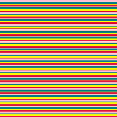 [ Thumbnail: Pink, Teal, Yellow, and Crimson Colored Striped/Lined Pattern Duvet Cover ]