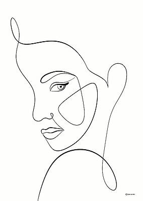 Piper Laurie minimalist portrait - 2b by Stars on Art Piper Laurie minimalist portrait - 2b by Stars on Art