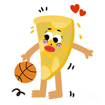 Pizza likes to play basketball by Min Fen Zhu Pizza likes to play basketball by Min Fen Zhu