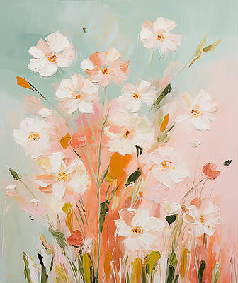 Wall Art - Painting - Poetry in Bloom by Lourry Legarde