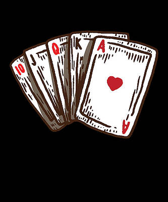Poker playing card Ace heart Greeting Card by Miroslav Nemecek