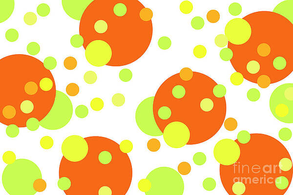Wall Art - Digital Art - Polka Dots Abstract 1 Andee Design 2020 by Andee Design