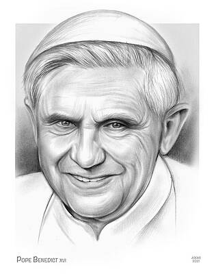 Pope Benedict - Pencil by Greg Joens Pope Benedict - Pencil by Greg Joens