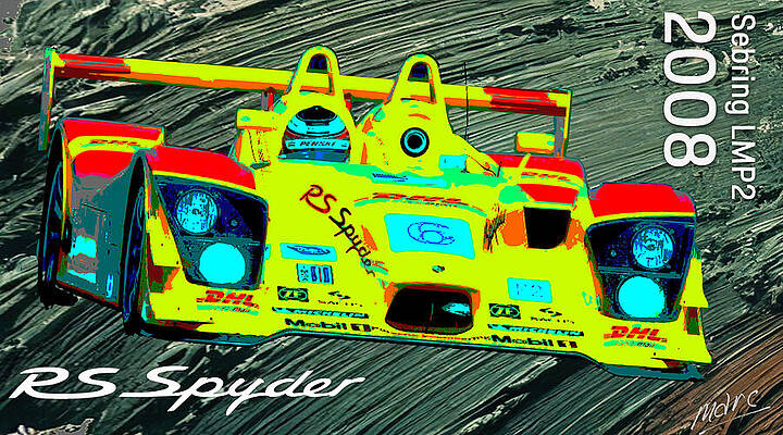 Wall Art - Digital Art - Porsche RS Spyder 2008 by Marc Etherington