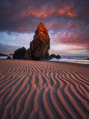 Port Orford Sunset Print by Darren White