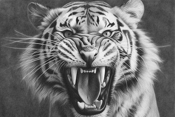 Repost from @dhruvmignon Scanned !! Angry tiger.. . . #art… | Flickr