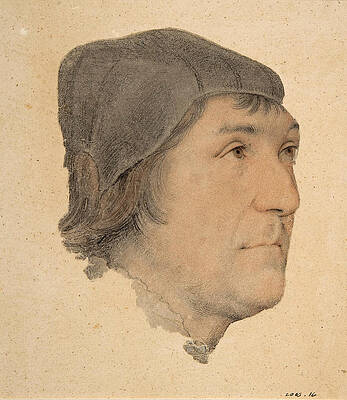 Portrait of John Poyntz Print by Attributed to Hans Holbein the Younger
