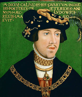 Portrait of King Louis II of Hungary by Hans Krell Portrait of King Louis II of Hungary by Hans Krell