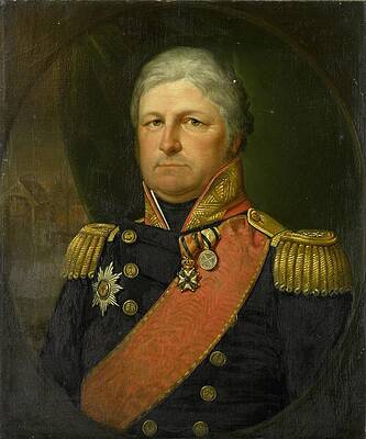 Wall Art - Drawing - Portrait of RearAdmiral Job Seaburne May  art by Jan Willem May Dutch