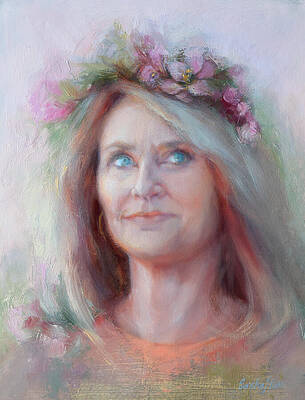 Portrait with Flower Blossoms by Sasha S Fair Portrait with Flower Blossoms by Sasha S Fair