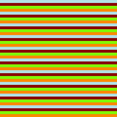 [ Thumbnail: Powder Blue, Dark Red, Chartreuse, and Dark Orange Colored Striped/Lined Pattern Duvet Cover ]
