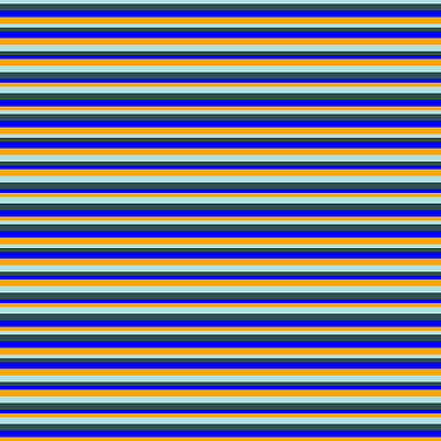 [ Thumbnail: Powder Blue, Dark Slate Gray, Blue, and Orange Colored Stripes Pattern Duvet Cover ]