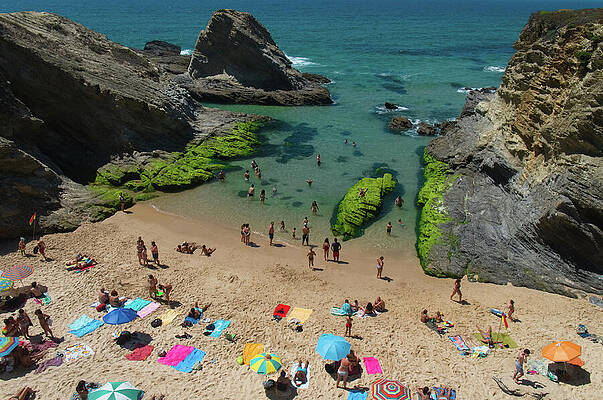 Praia do Banho from the clifs in Porto Covo by Angelo DeVal Praia do Banho from the clifs in Porto Covo by Angelo DeVal