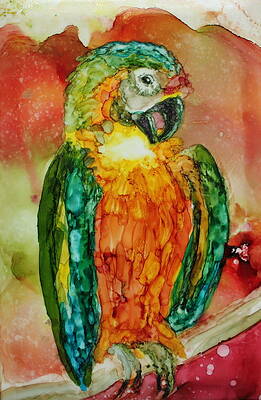 Preening Parrot by Ruth Kamenev Preening Parrot by Ruth Kamenev