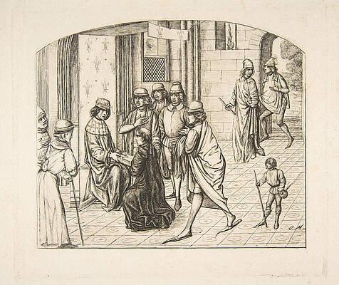 Presentation Of Valerius Maximus To King Louis Xi Print by Charles Meryon