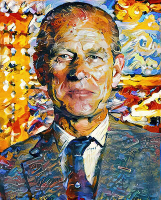 Prince Philip Tribute Portrait 3 by Yury Malkov Prince Philip Tribute Portrait 3 by Yury Malkov