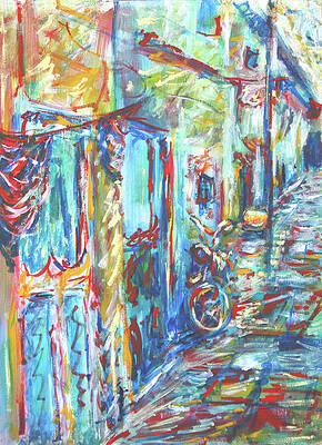 Wall Art - Painting - Pumpkin House Pune Painting Print by Pete Caswell
