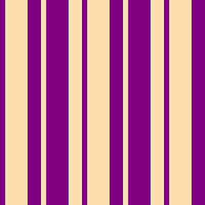 [ Thumbnail: Purple and Tan Colored Striped/Lined Pattern Acrylic Print ]