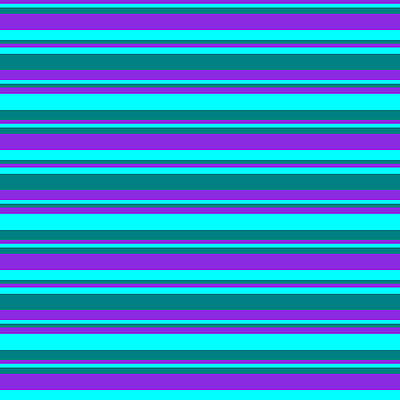 [ Thumbnail: Purple, Aqua, and Teal Colored Stripes/Lines Pattern Acrylic Print ]