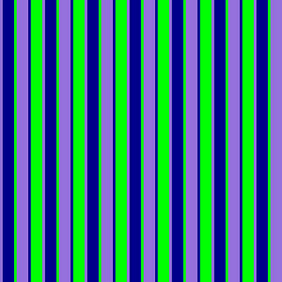 [ Thumbnail: Purple, Dark Blue, and Lime Colored Stripes/Lines Pattern Poster ]
