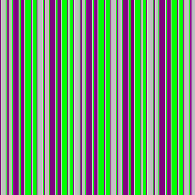 [ Thumbnail: Purple, Grey, and Lime Colored Striped Pattern Jigsaw Puzzle ]