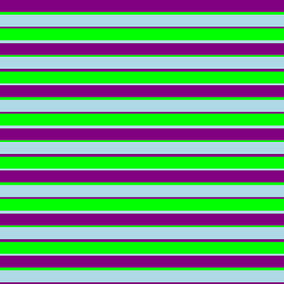 [ Thumbnail: Purple, Lime, and Light Blue Colored Lines Pattern Acrylic Print ]