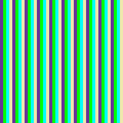[ Thumbnail: Purple, Lime, Aqua, and Pale Goldenrod Colored Stripes/Lines Pattern Acrylic Print ]