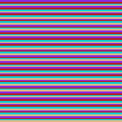 [ Thumbnail: Purple, Red, Dark Turquoise, and Beige Colored Lines Pattern Duvet Cover ]