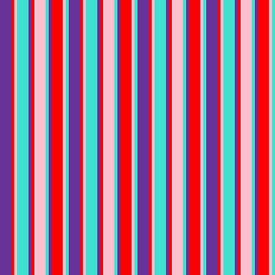 [ Thumbnail: Purple, Red, Pink, and Turquoise Colored Stripes/Lines Pattern Duvet Cover ]