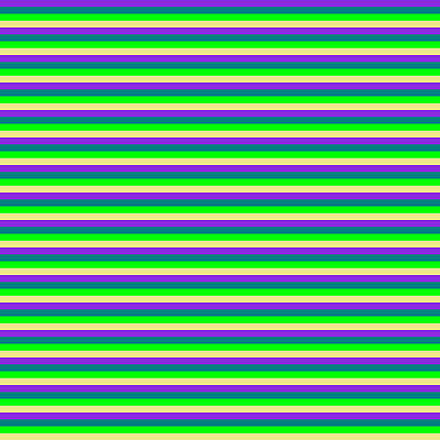 [ Thumbnail: Purple, Teal, Lime, and Tan Colored Lines Pattern Poster ]