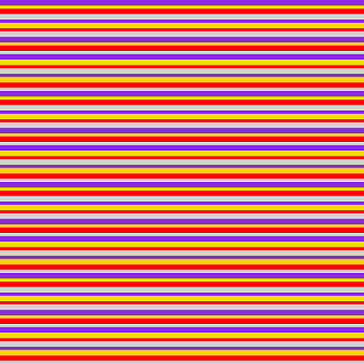 [ Thumbnail: Purple, Yellow, Red, and Light Gray Colored Stripes/Lines Pattern Acrylic Print ]