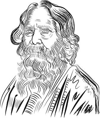 How To Draw Rabindranath Tagore Face Easily Step By Step |  