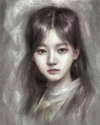 Wall Art - Digital Art - Radiant Korean Charm by Samuel HUYNH