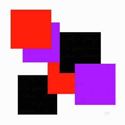 Wall Art - Painting - Random Squares Abstract  by Shelli Fitzpatrick