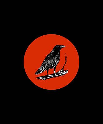 Raven Black Crow In The Moonlight by Sipan Gueden
