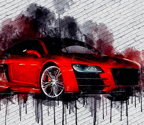 Audi R8 Paintings for Sale - Pixels