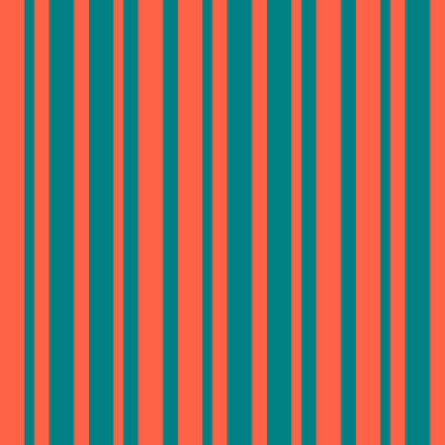 [ Thumbnail: Red and Teal Colored Lines Pattern Shower Curtain ]