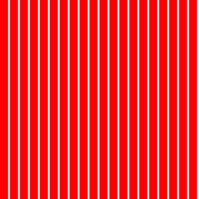 [ Thumbnail: Red and White Colored Stripes/Lines Pattern Duvet Cover ]