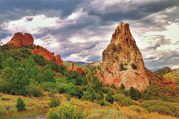 Red and White Sandstones in the Garden of the Gods in Colorado by Ola Allen Red and White Sandstones in the Garden of the Gods in Colorado by Ola Allen
