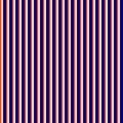 [ Thumbnail: Red, Beige, and Blue Colored Striped/Lined Pattern Shower Curtain ]