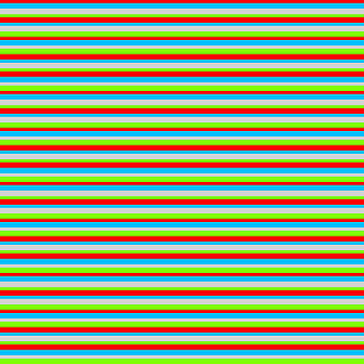 [ Thumbnail: Red, Deep Sky Blue, Light Gray, and Chartreuse Colored Lines/Stripes Pattern Acrylic Print ]