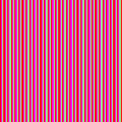 [ Thumbnail: Red, Fuchsia, and Green Colored Lines Pattern Acrylic Print ]