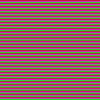 [ Thumbnail: Red, Fuchsia, and Lime Green Colored Striped/Lined Pattern Shower Curtain ]