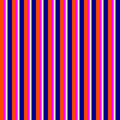 [ Thumbnail: Red, Fuchsia, Bisque, and Dark Blue Colored Striped/Lined Pattern Tote Bag ]