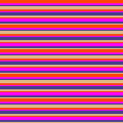 [ Thumbnail: Red, Fuchsia, Dark Slate Blue, and Beige Colored Stripes/Lines Pattern Acrylic Print ]