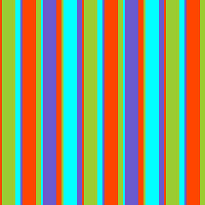 [ Thumbnail: Red, Green, Aqua, and Slate Blue Colored Pattern of Stripes Acrylic Print ]