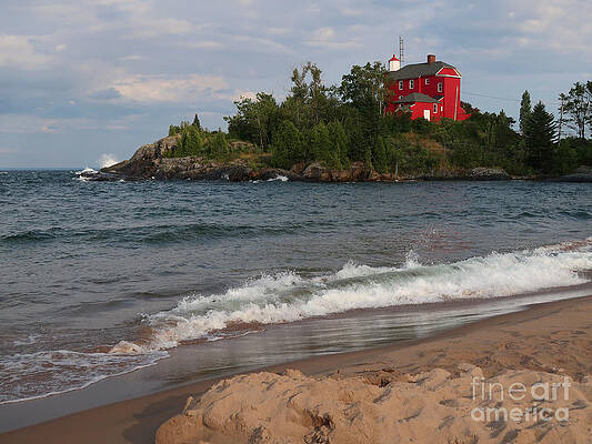 Red Lighthouse Point by Ann Horn Red Lighthouse Point by Ann Horn