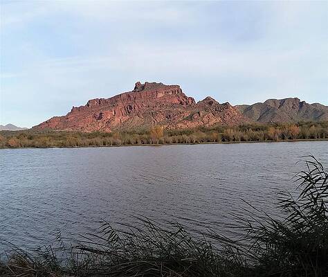 Red Mountain - Blue Waters by David Micetic
